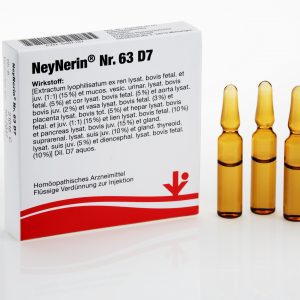 Neynerin Nr.63 D7 Ampullen 5x2ml  "Ren, Mucosa vesic.urin, Cor, Aorta, vasae, Placenta, Hepar, Lien, Pancreas, Gland. suprarenal., Gland. thyreoidea, Diencephalon" - Neynerin Nr.63 D7.