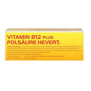 Vitamin B12 plus Folsäure Hevert Ampullen 20 St Löwen-Apotheke24.de