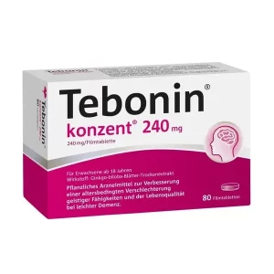 Dr. Willmar Schwabe Tebonin konzent 240 mg Filmtabletten 80 St. PZN 02293816