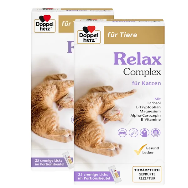 Relax Complex für Katzen Doppelpack, Doppelherz für Tiere, Löwen Apotheke24, Lions Pharmacy Relax Complex für Katzen Doppelpack, Doppelherz für Tiere, Löwen Apotheke24, Lions Pharmacy