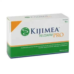 Packung KIJIMEA Reizdarm PRO Kapseln von Synformulas, PZN 15999682, Löwen Apotheke Lions Pharmacy
