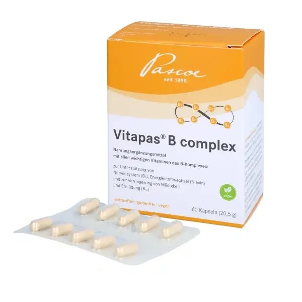 Vitapas B complex vitamin b kapseln von Pascoe, PZN-16239507, Löwen-Apotheke24 Vitapas B complex vitamin b kapseln von Pascoe, PZN-16239507, Löwen-Apotheke24
